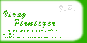 virag pirnitzer business card